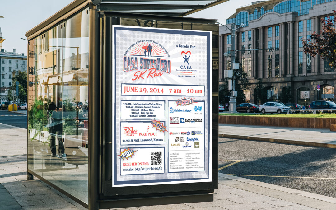 CASA Superhero 5K Event Poster