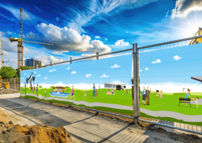 Meadowbrook Park Construction Fence